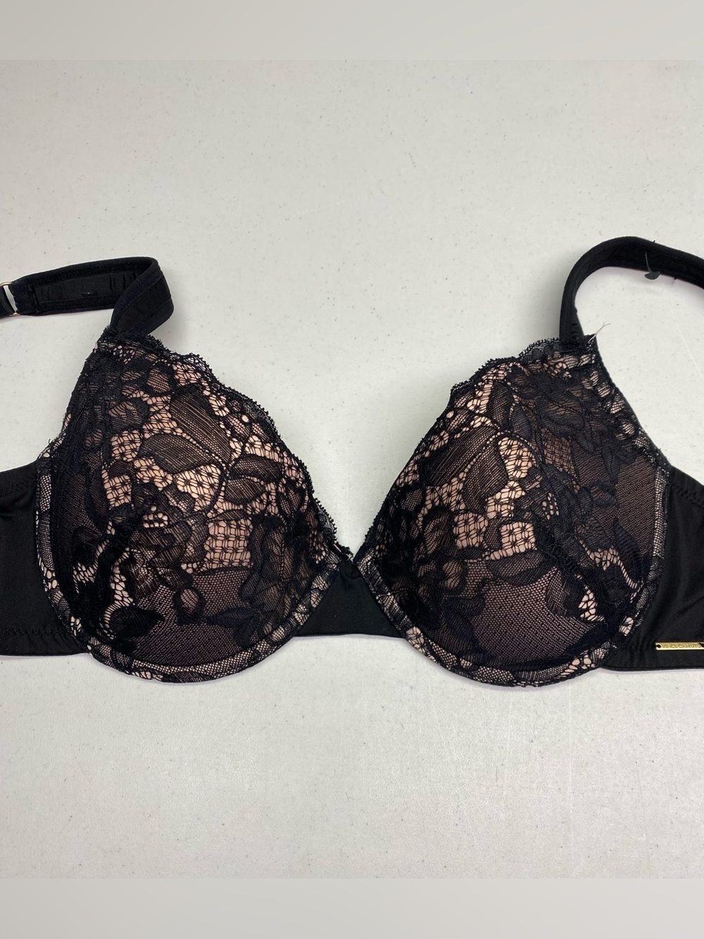 Vince camuto BLK/TAN Lightly Lined Underwire, 38D *P1040